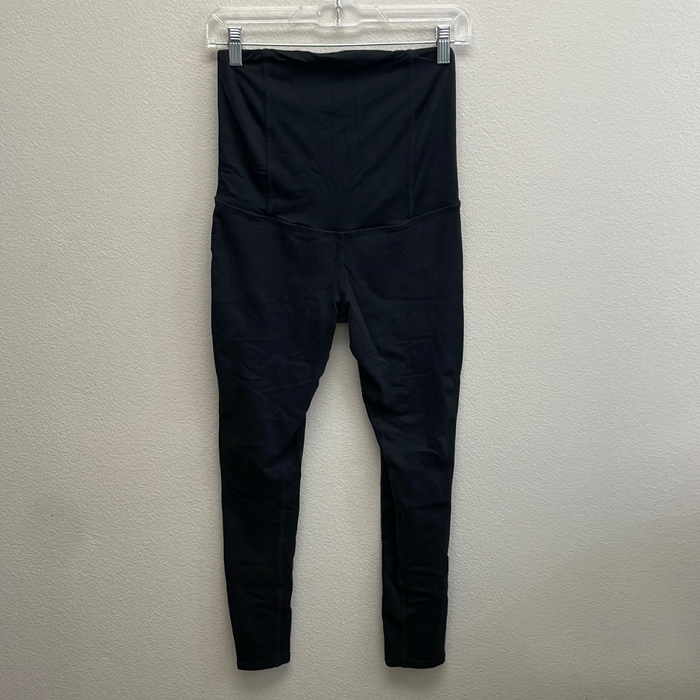 Ingrid and Isabel Maternity Everyday Zip Ankle Legging, Small